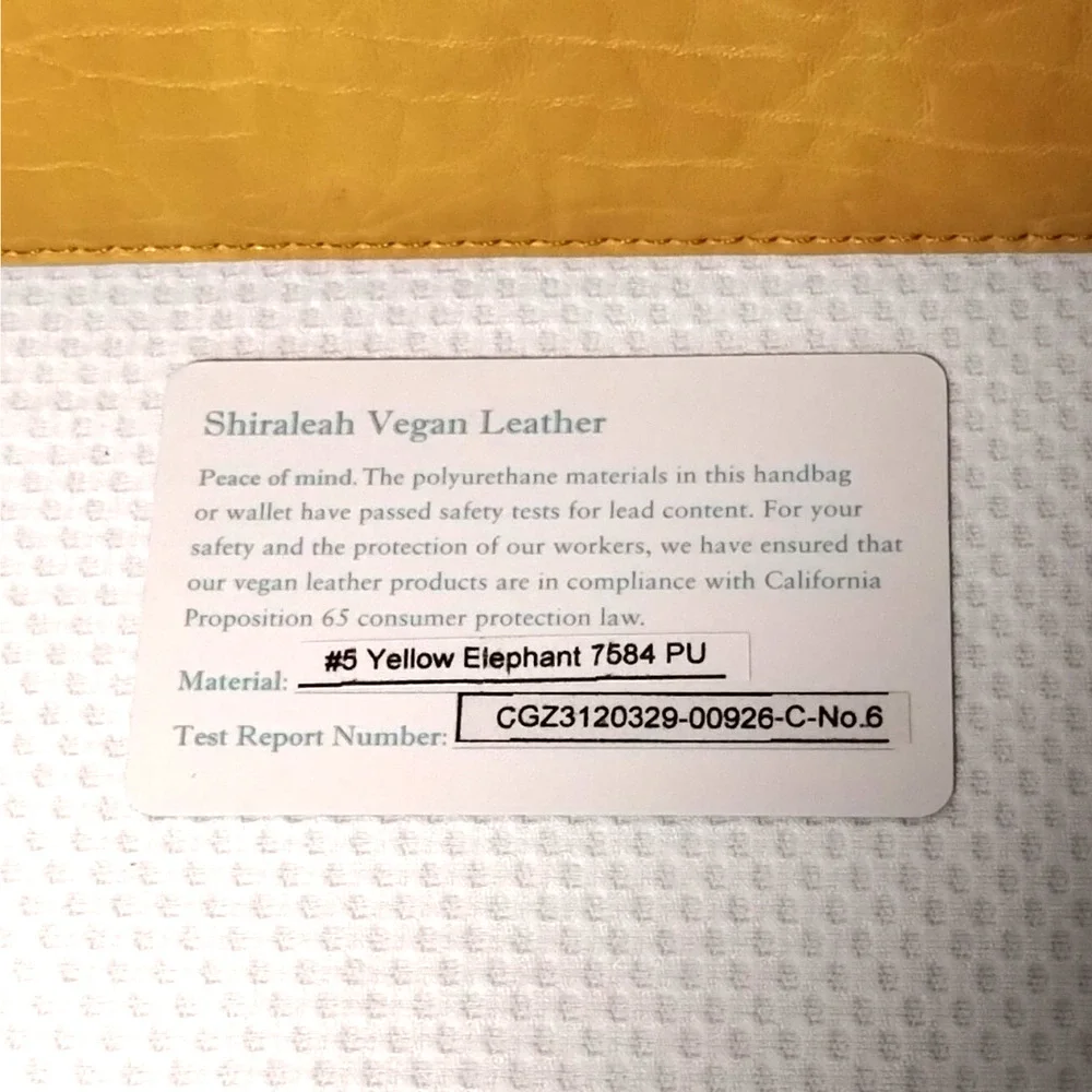 Shiraleah Bright Yellow Vegan Leather Checkbook Wallet Bifold Clutch Boho Chic